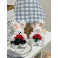 카네이션 모루인형 어버이날 스승의날 어린이집 유치원 부모님 선생님 선물 답례품, 크림, 블랙, 1개