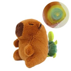 빙글빙글 거북이를 등에 맨 카피바라 키링 고리를당기면 거북이가 빙글빙글회전해요, 1개