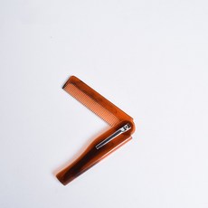 口袋梳 復古油頭專用梳, 1個, 折梳-銀扣