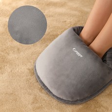 발찜질기 무선 충전식 온열 온수 수족냉증 찜질기 발 온열기 프리미엄, 네이비