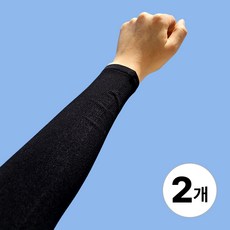 베일리화이트 자외선차단 팔토시 2세트 골프 쿨토시, 블랙