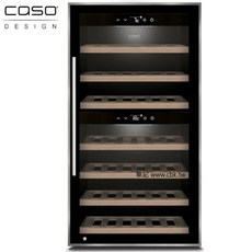 CASO 德國設計微電腦雙溫紅酒櫃 WineComfort66 66瓶, 1個