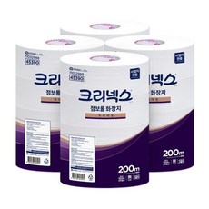 점보롤 화장지 200m 16롤 2겹 45390 대용량 업소용 크리넥스, 1개