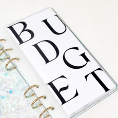 A6 알파벳 5주 예산 6공 현금 속지, 1개