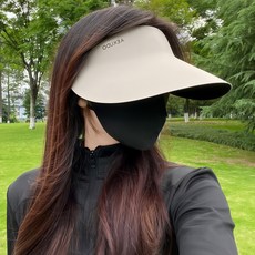 여성용 쿨링 아이스 와이드 경량 썬캡 | 썬바이저 햇빛가리개