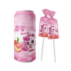 하츄핑의 스틱형 츄잉캔디 달콤 쫀득 복숭아맛 활용도 높은 캔디자인, 1개, 72g, 오렌지