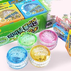 발광 요요 불빛 장난감 고속회전 유아 아동 단체놀이 축제 선물 완구, 상세페이지 참조, 1개