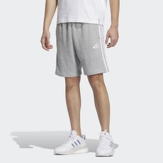 아디다스 ADIDAS 퍼포먼스 맨 에센셜+ 레귤러 핏 3S 프렌치 테리 쇼츠 기본반바지 삼선반바지 면반바지 남자반바지 남자쇼츠 짧은반바지 남성반바지 JW6979/JW6981