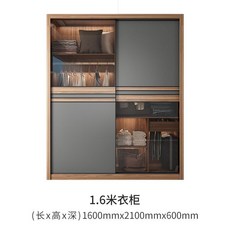 北欧簡約推拉門衣櫃 省空間大容量收納