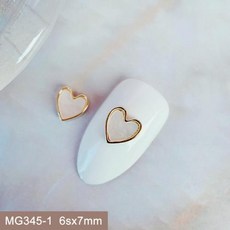 브 하트 꽃 크리스마스 트리 네일 아트 지르콘 진주 크리스탈 금속 매니큐어 손톱 액세서리 장식 매력 용품 10 개