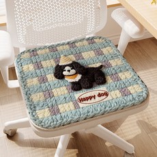 해피유통 아기자기한 강아지 디자인 니트 의자 방석 사무실 가정용 소프트 시트 쿠션, 30*30센티미터., 5