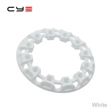 ATV 사륜 지형 차량 타이어 플라스틱 보호 커버 쿼드 바이크 부품 액세서리 6 인치 휠 장식, [03] white