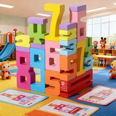 TPwsd 20PCS 나무 숫자 빌딩 블록 - 몬테소리 수학 쌓기 장난감과 카운팅 게임 밝은 디지털 친구 10명 38세 용 장난감 배우기, 1세트