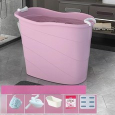 의자형반신욕조 성인 목욕통 이동식 개인찜질방 대형욕조 원룸, 대형 핑크 없음 마사지 바퀴 포함 여름, 기본 색상