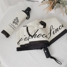 [만리픽] 접이식 자동 암막우산 3단우산 학생우산 반자동우산 우양산 로즈 양우산