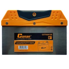 평탄화 퍼티 스크래퍼 헤라 8인치 끌칼 끈끈이제거 철 해라 철헤라 헤라칼 퍼티작업 칼날헤라 페인트제거, 1개