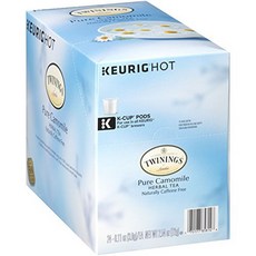 트와이닝 오브 런던 퓨어 카모마일 허벌 티캡슐 K-컵 팟, 퓨어 카모마일 (Pure Chamomile), 3g, 24개입