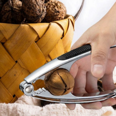 견과류 까기 금속 집게형 수동 호두까기 도구 스테인리스 크래커 분쇄기 탁상용 제거기 가정용 다용도 너트