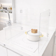 벨리에룸 투명 가스렌지 가림막 인덕션 가림막 기름튐방지 렌지 가드 가스레인지 투명 가림막, 1개