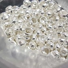 인프마켓 비드 팁 누름 볼 실버 2.5mm 비즈공예 비즈부자재 고정볼