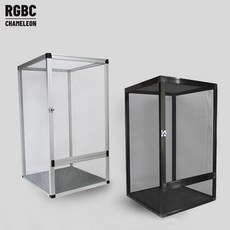 【RGBC】二代網籠 樹棲型飼養籠 全網飼養籠 變色龍/蜥蜴/守宮適用 鋁合金爬蟲飼養箱 爬箱 竹節蟲適用, 詳見包裝, 詳見包裝, 全網,20*20*30cm  銀色