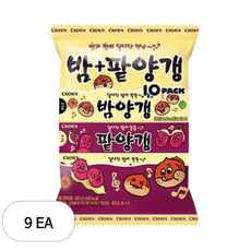 크라운 밤양갱+팥양갱, 500g, 9개