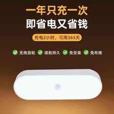 智能感應小夜燈 人體感應 充電2小時可用365天 無線安裝, 爆：精品小夜燈 送原廠Type-C充電線, 白光-人來燈亮 續航499天, N/A