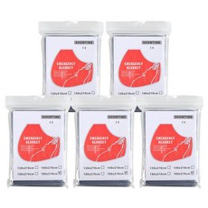 비상용 보온 은박담요 L (160X210cm) 실버, 5개