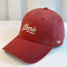 運動棒球帽 女四季鴨舌帽 軟頂大碼顯臉小, 紅色,可調節55-59, 1個