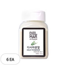 딜리셔스마켓 다시마 분말 소형, 60g, 6개