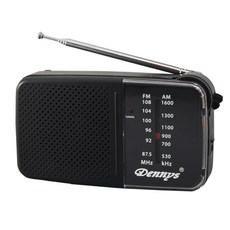 Dennys丹尼斯 AM/FM 收音機 RF-P55D, 黑色