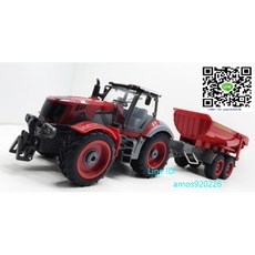 1/28 8通道 遙控農夫車 搖控拖拉機 拖車 砂石車 推土機 工程車 精緻細膩模型-輪型西瓜斗, 1個
