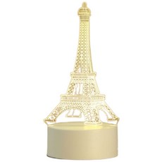 造型小夜燈 裝飾燈 3D立體夜燈 壓克力LED鐵塔夜燈 交換禮物 居家裝飾, 06.鐵塔-小夜燈