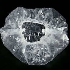 osshop 일회용 비닐 미용 염색보 헤어캡, 투명 헤어캡