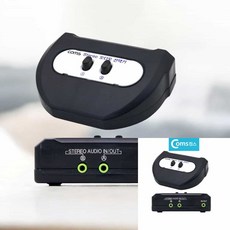 오디오 수동 선택기 2대1 이어폰 스테레오 오디오선택기 스피커