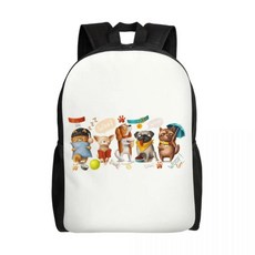 포메라니안 드워프 스피츠 배낭 캐주얼 대학 학교 애완 동물 강아지 가방, 1개, 2. 4