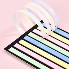 붙이는 형광펜 대용 인덱스 밑줄 스티커 긴줄, 형광주황