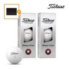 [타이틀리스트] Pro V1 골프공 하프더즌 6구 선물포장 세트, 1세트, 6개입, V1x 화이트+선물포장