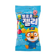 팔도 뽀로로 과일맛 젤리 (사과맛+딸기맛+오렌지맛), 53g, 9개