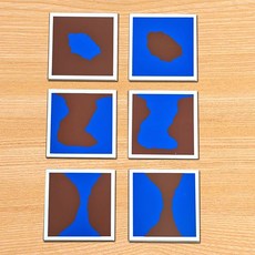 지형 평면 카드/ 몬테소리