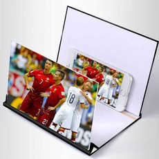 스마트폰 확대스크린 거치대/입체영상/확대경/돋보기/휴대폰, 확대스크린거치대(레드), 1개