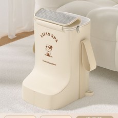 甜蜜cosmetics 摺疊泡腳桶 家用過小腿保溫便攜式洗腳盆足浴神器宿舍泡腳浸腳袋子, 02#淺麥黃-靴子款【加高可泡小腿】, 1個