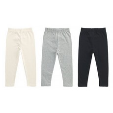 KKAKKUNGNORITER 兒童素色內搭褲3件組