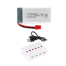 드론배터리 3.7v 1200mah 1개 멀티충전기 1개세트 HC타입 SYMA X5H 시리즈 SKD11, (X5H) 1200mah1개+6in1충전기1개
