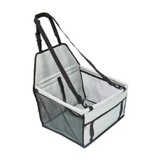 캐리어 도그 카시트 커버 애완동물 운반용 자동차 접이식 해먹 가방 소형견용 시트, 1개, 1. Light Grey
