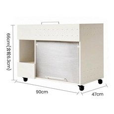 實木貓廁所 貓砂櫃 儲物貓砂櫃 中古貓砂櫃 櫻桃木貓砂櫃 貓砂盆 貓廁所櫃 寵物廁所 貓家具 寵物家具 收納貓砂櫃, 1個, 實木多層【初雪白】(不含盆)