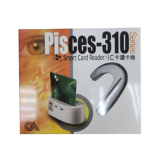 虹堡直立式晶片讀卡機Pisces310PU，ATM智慧讀卡機，網路銀行安全首選, 白色, 1個, Pisces-310PU