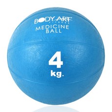 KW 고무메디슨볼 4kg 근력운동 홈트 대만산, 블루, 1개