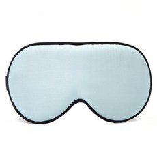 雙面真絲遮光眼罩 睡眠護眼罩, 1個, 淡藍色22*11cm