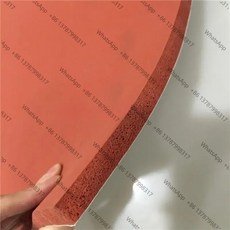 접착성 실리콘 폼 고무 시트 300x300x10mm 열전달 폐쇄 셀 스폰지 빨간색, 02 10mm-200mm, 02 200mm